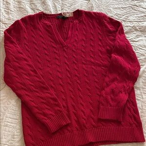 Ralph Lauren Crimson women’s Knit Sweater